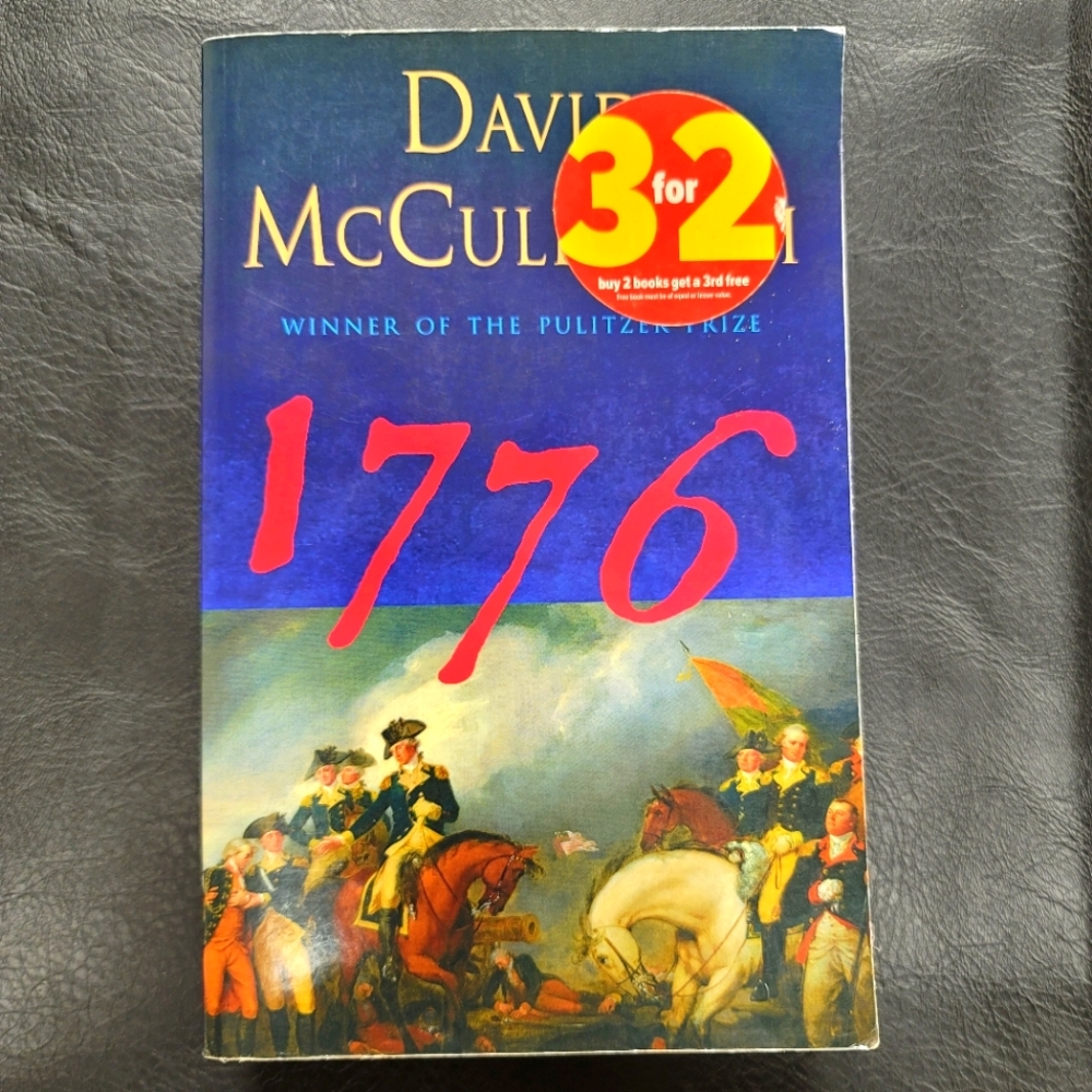 "1776" by David McCullough Paperback Large Print Nonfiction Pre-Owned